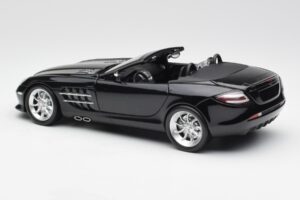 Mercedes SLR McLaren Roadster R199 Crystal Galaxit Musta Minichamps 1:18 B66961004 Metalli — kuva 7 / 8