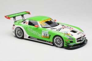 Mercedes AMG SLS C197 GT3 MS Racing #22 V. Sigacev / C. Stoll ADAC GT Masters 2011 Minichamps 1:18 151113102 Metalli — kuva 4 / 6
