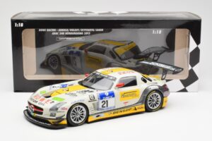 Mercedes SLS AMG GT3 #21 Rowe Racing Arnold / Roloff / Seyffarth / Jäger ADAC 24 Hours Nürburgring 2013 Minichamps 1:18 15113 — kuva 6 / 6