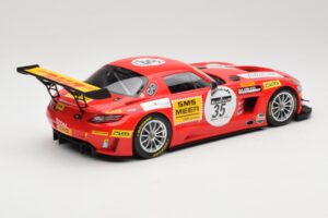 Mercedes SLS AMG GT3 #35 T. Heyer / T. Jager 24 Hours of Spa 2011 Minichamps 1:18 B66960196 Metalli — kuva 2 / 6