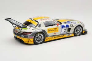 Mercedes SLS AMG GT3 #21 Rowe Racing M. Hartung / N. Heyer ADAC 24 Hours Nurburgring 2013 Minichamps 1:18 151133121 Metalli — kuva 2 / 6