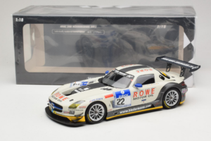 Mercedes SLS AMG GT3 #22 Rowe Racing R. Graf / M. Seyffarth ADAC 24h Nurburgring 2012 Minichamps 1:18 151123122 Metalli — kuva 6 / 6