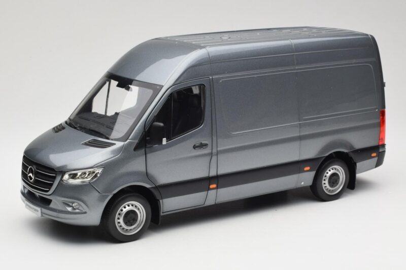 Mercedes Sprinter W907 Pakettiauto Selenite Grey Metallic Norev 1:18 B66004163 Metalli