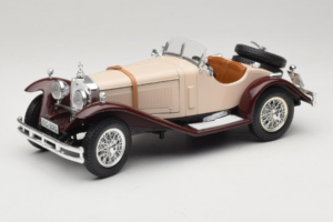 Mercedes SSK Beige & Tummanpunainen Bburago 1:18 3009-M4 Metalli