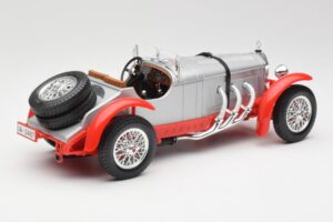 Mercedes SSK Hopea & Punainen Bburago 1:18 3009-M2 Metalli — kuva 2 / 6