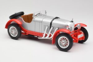 Mercedes SSK Hopea & Punainen Bburago 1:18 3009-M2 Metalli — kuva 4 / 6