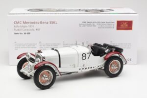 Mercedes SSKL R. Caracciola / W. Sebastian Mille Miglia Winner 1931 CMC 1:18 M-055 Metalli — kuva 6 / 6