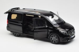 Mercedes V-Class W447 AMG Line Musta Norev 1:18 183860 Metalli — kuva 2 / 6