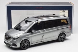 Mercedes V-Class W447 AMG Line Harmaa Metallic Norev 1:18 183488 Metalli — kuva 9 / 9