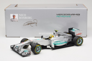 Mercedes W03 #8 N. Rosberg Mercedes AMG Petronas Showcar 2012 Minichamps 1:18 110120078 Metalli — kuva 7 / 7