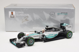 Mercedes W06 #44 L. Hamilton Mercedes AMG Petronas United States Grand Prix Winner World Champion 2015 Minichamps 1:18 110150 — kuva 7 / 7