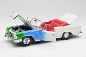 Mercedes 280SE W108 Tricolor Maisto 1:18 56014 Metalli — kuva 2 / 8
