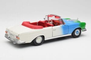 Mercedes 280SE W108 Tricolor Maisto 1:18 56014 Metalli — kuva 3 / 8