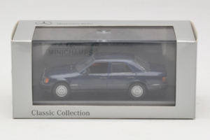 Mercedes W124 Tummansininen Minichamps 1:43 MB006 Metalli — kuva 4 / 4