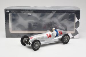 Mercedes W125 #14 Daimler-Benz AG M. von Brauchitsch 2nd Place German GP 1937 Minichamps 1:18 155373114 Metalli — kuva 6 / 6