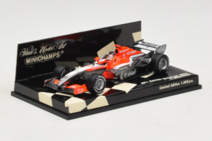 MF1 M16 #18 T. Monteiro MF1 Racing Showcar 2006 Minichamps 1:43 400060088 Metalli — kuva 2 / 5