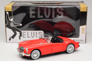 MG A 1600 Roadster Mk I Elvis Presley Blue Hawaii Movie GreenLight 1:18 13524 Metalli — kuva 8 / 8