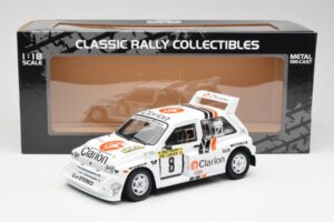 MG Metro 6R4 #8 P. Eklund / D. Whittock Rally Finland 1986 Sun Star 1:18 5536 Metalli — kuva 8 / 8