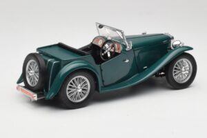 MG TC Midget Shires Green Road Legends 1:18 92468 Metalli — kuva 3 / 8