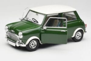 Mini Cooper S British Racing Vihreä & Old English Valkoinen Solido 1:18 8021 Metalli — kuva 2 / 8
