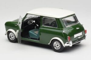 Mini Cooper S British Racing Vihreä & Old English Valkoinen Solido 1:18 8021 Metalli — kuva 5 / 8