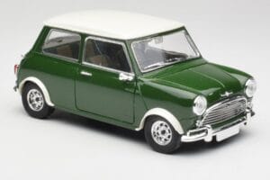Mini Cooper S British Racing Vihreä & Old English Valkoinen Solido 1:18 8021 Metalli — kuva 6 / 8