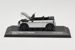 Mini Cooper S R57 Avoauto Hopea Minichamps 1:43 431138830 Metalli — kuva 5 / 6