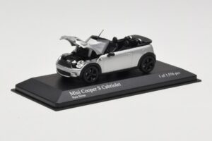 Mini Cooper S R57 Avoauto Hopea Minichamps 1:43 431138830 Metalli — kuva 6 / 6