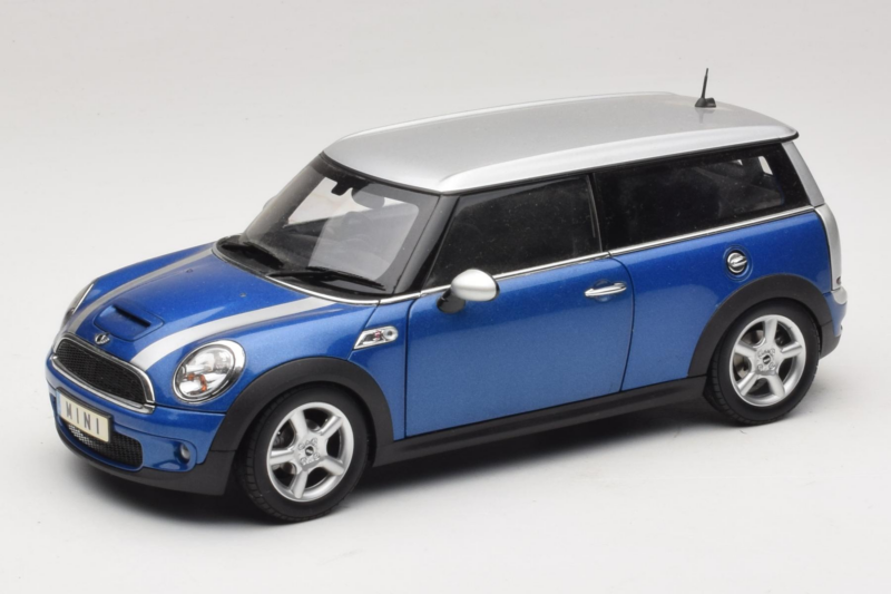Mini Cooper S Clubman R55 Sininen & Hopea Kyosho 1:18 80430421048 Metalli