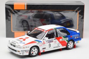 Mitsubishi Galant VR-4 #9 K. Eriksson / S. Parmander RAC Rally 1990 IXO 1:18 18RMC192A Metalli — kuva 6 / 6