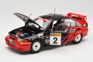 Mitsubishi Lancer Evolution VI #2 Y. Kataoka / S. Hayashi Winner Rally Canberra 1999 AUTOart 1:18 89942 Metalli — kuva 2 / 8