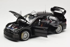 Mitsubishi Lancer Evolution WRC Plain Body Musta AUTOart 1:18 80528 Metalli — kuva 2 / 8