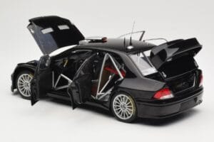Mitsubishi Lancer Evolution WRC Plain Body Musta AUTOart 1:18 80528 Metalli — kuva 5 / 8