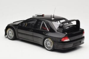 Mitsubishi Lancer Evolution WRC Plain Body Musta AUTOart 1:18 80528 Metalli — kuva 7 / 8
