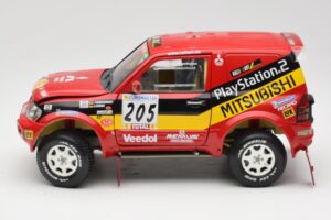 Mitsubishi Pajero Rallye Raid #205 Paris-Dakar Rally 2001 Solido 1:18 9022 Metalli — kuva 4 / 8
