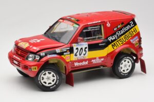 Mitsubishi Pajero Rallye Raid #205 Paris-Dakar Rally 2001 Solido 1:18 9022 Metalli