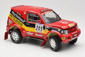 Mitsubishi Pajero Rallye Raid #205 Paris-Dakar Rally 2001 Solido 1:18 9022 Metalli — kuva 6 / 8