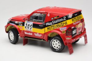 Mitsubishi Pajero Rallye Raid #205 Paris-Dakar Rally 2001 Solido 1:18 9022 Metalli — kuva 7 / 8