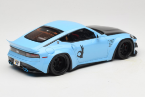 Nissan Fairlady Z RZ34 Pandem China Blue Black GT Spirit 1:18 GT943 Hartsi — kuva 2 / 6