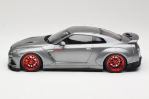 Nissan GT-R R35 Prior Design Harmaa GT Spirit 1:18 GT243 Hartsi — kuva 3 / 6