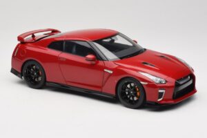 Nissan GT-R R35 Track Edition NISMO Vibrant Red MotorHelix 1:18 M83511 Metalli — kuva 6 / 8