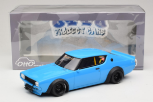 Nissan Skyline 2000 GT-R KPGC110 LB Works Sininen Otto 1:18 OT1210 Hartsi — kuva 2 / 6