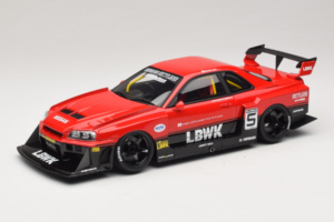Nissan Skyline ER34 LB Super Silhouette Active Red GT Spirit 1:18 GT570 Hartsi