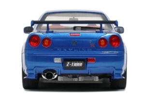 Nissan Skyline GT-R R34 NISMO Z-Tune Bayside Blue Otto 1:12 G082 Hartsi — kuva 3 / 4