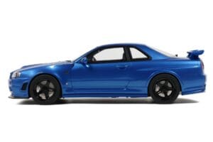 Nissan Skyline GT-R R34 NISMO Z-Tune Bayside Blue Otto 1:12 G082 Hartsi — kuva 4 / 4