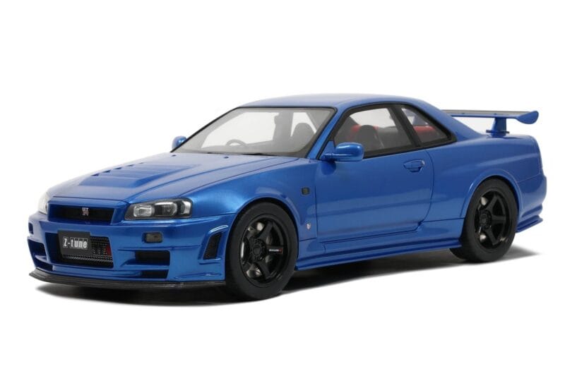 Nissan Skyline GT-R R34 NISMO Z-Tune Bayside Blue Otto 1:12 G082 Hartsi