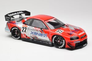 Nissan Skyline GT-R #22 M. Krumm / S. Motoyama Xanavi Nismo JGTC 2002 AUTOart 1:18 80277 Metalli — kuva 4 / 6