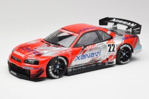 Nissan Skyline GT-R #22 M. Krumm / S. Motoyama Xanavi Nismo JGTC 2002 AUTOart 1:18 80277 Metalli