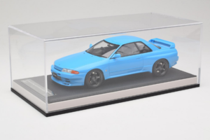 Nissan Skyline GT-R R32 Customized Version Sininen MotorHelix 1:18 MH029CB Hartsi — kuva 6 / 7