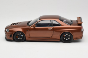 Nissan Skyline GT-R R34 Customized Metallic Bronze MotorHelix 1:18 M83414 Metalli — kuva 4 / 8